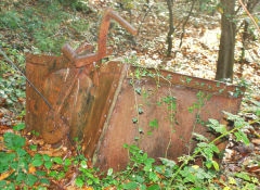 Aerial ropeway bucket No 33, Celynen South Colliery, Abercarn, October 2009